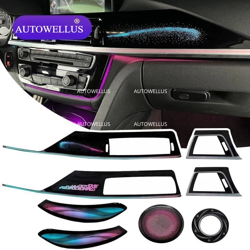 64 Color Dynamic LED Ambient Light for BMW 3 Series 3GT 4 Series F30 F34 F36 Auto Interior Atmosphere Lighting Systems