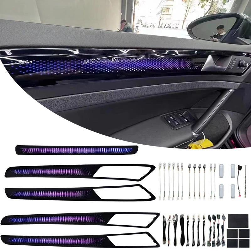 64-Color Car Ambient Light for Volkswagen Golf 7 MK7 2014-2021 LHD/RHD LED Synchronized Rainbow Interior Atmosphere Lighting