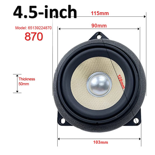 4.5 Inch Car Door Midrange Speaker For BMW F10 F11 E90 E91 E92 E93 E81 E84 5 3 X1Series Loudspeaker Audio Sound Accessories Horn