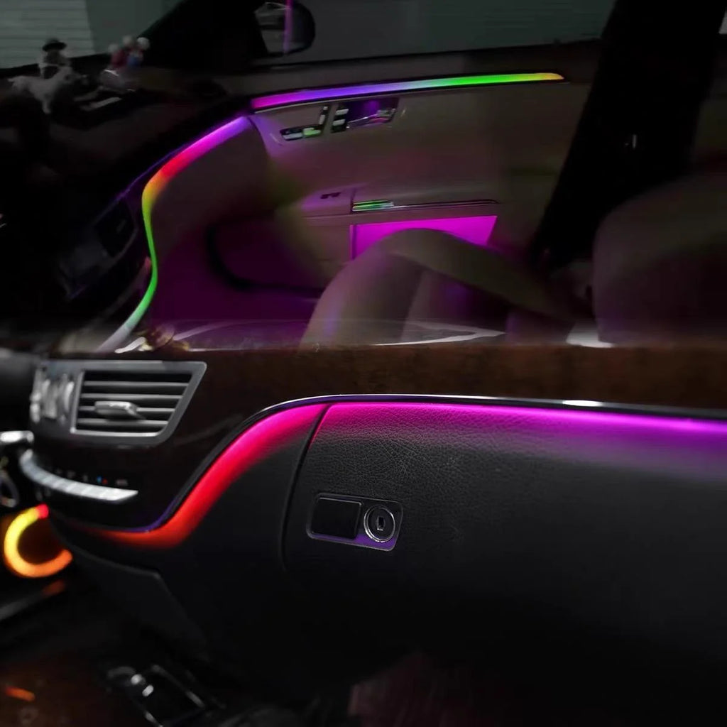 64-color Car Interior APP Control Ambient Light For Mercedes-Benz S-Class W221 2006-13Dynamic Auto Car Atmosphere Lamp Component