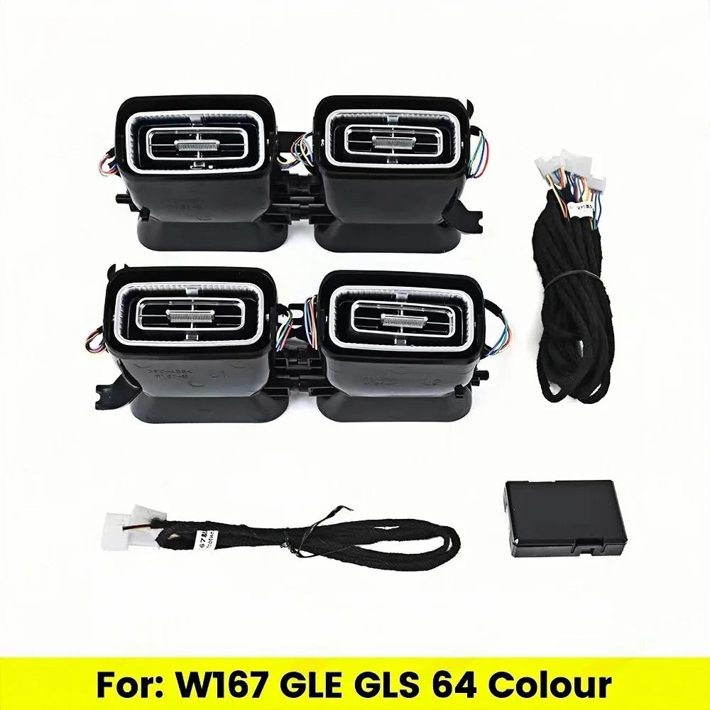 64 Colours Seat back light For Mercedes Benz 2020 GLE350 W167 GLS450 AMG GLE53 Interior Decorate Ambient Light Modification Kit