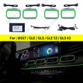 64 Colour Ambient Light LED Speaker Cover For Mercedes Benz W167 GLE GLS GLE53 GLS63 Sunroof lamp Seat light RGB Air Vents Refit
