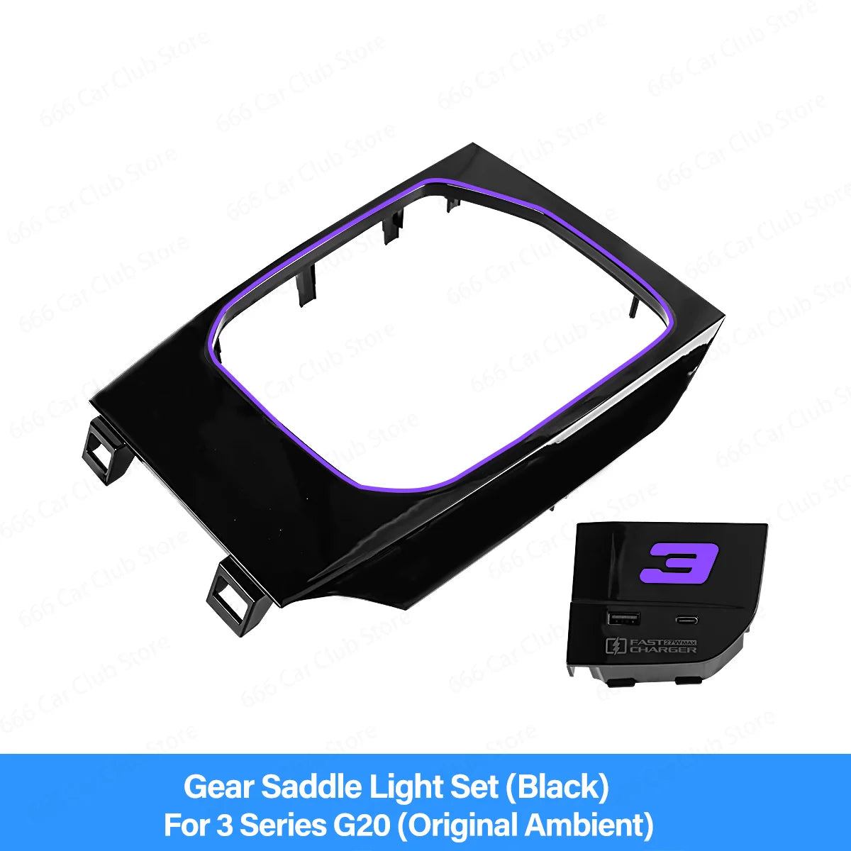 Center Console Saddle Light Panel Ambient Lighting For BMW 3 Series G20 4 Series G22 G26 G28 Interior Upgrade