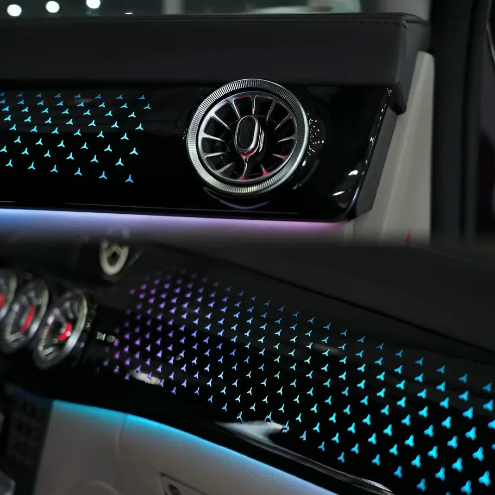RHD Auto Lighting Systems For Mercedes-Benz CLS W218 2012-2017 Models: Interior LED Air Vents And Door Ambient Lighting Kit