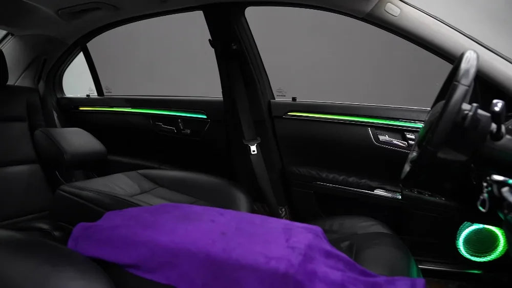 Upgraded Interior With 64-color Ambient Lighting For The Mercedes-Benz S-Class W221 Auto Lighting Systems And Dynamic LED