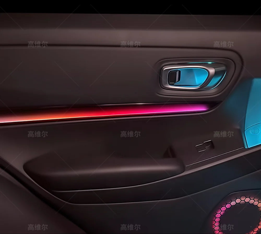 Automotive Inter LED Ambient Light For Honda Vezel 2023-2025 64 color dynamic Atmosphere door Panel Lights Button APP control