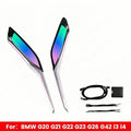 11 Colors LED Crystal Center Ambient Lighting For BMW 3 4 Series i3 G20 G22 G26 G80 G82 Console Saddle Atmosphere Light Interior