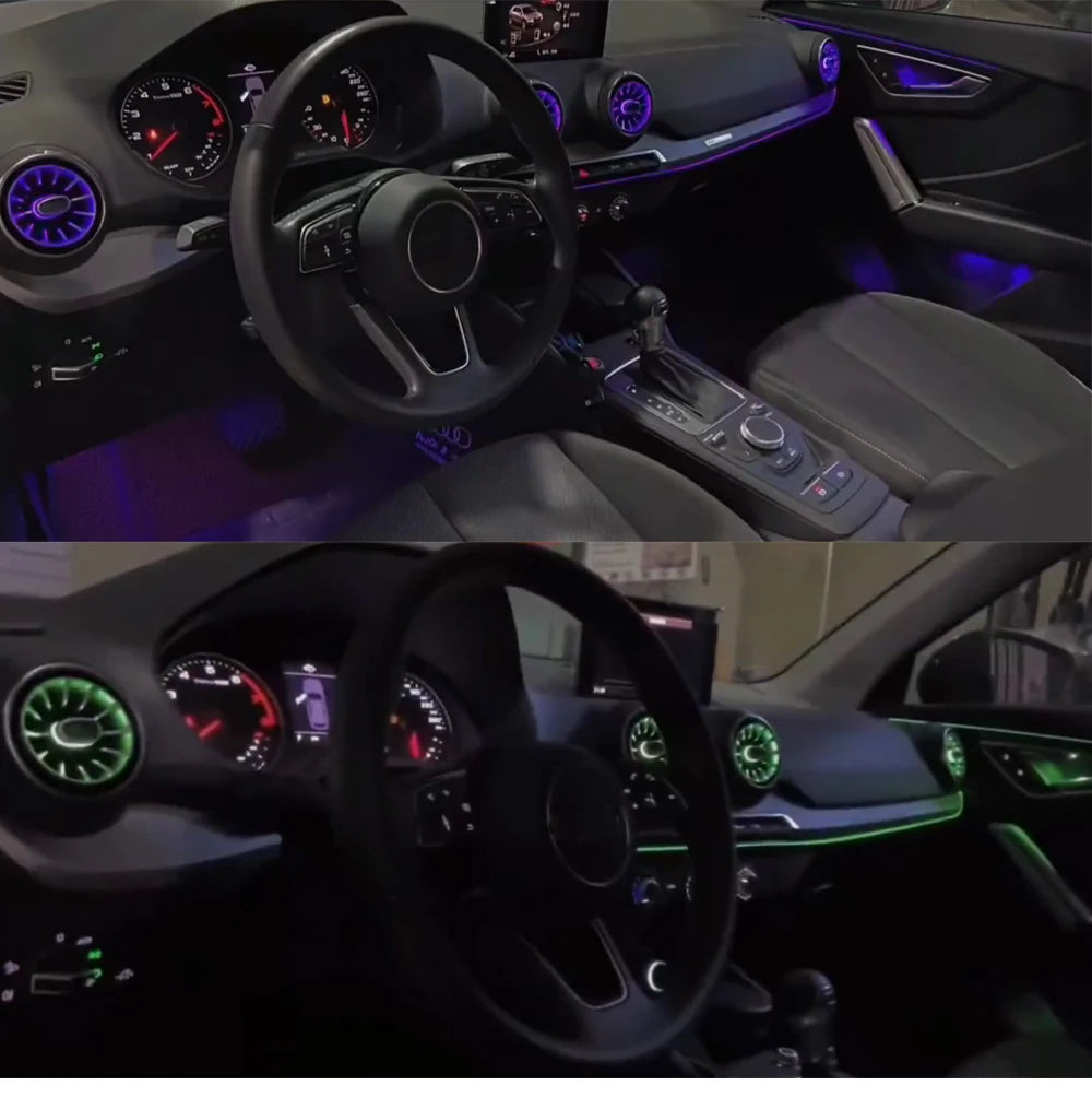 Ambient Light  For audi q2 2019-2024 environmental Backlight Atmosphere Lamp Kit Symphony Interior LED Lighting Accessories