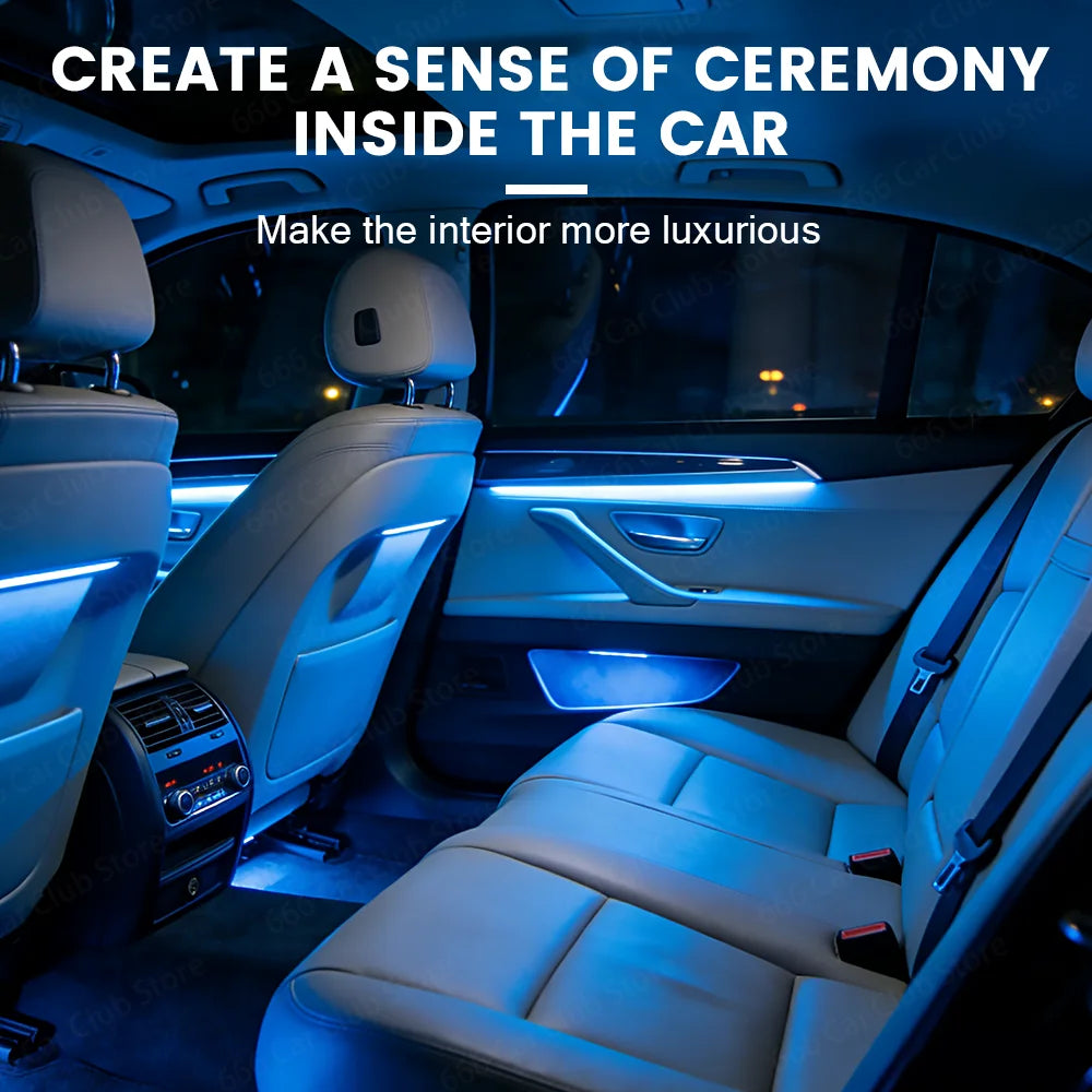 256 color RGB Ambient light For BMW 5 Series F10 F11 F18 2011-2017 Screen APP Control Led Decorative Strip