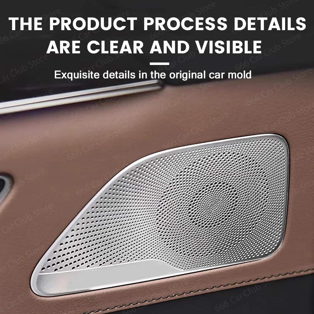 Mercedes Benz S Class W222 2014-19 No Light Door Audio Speaker Panel Trim Cover Car Part Accessory