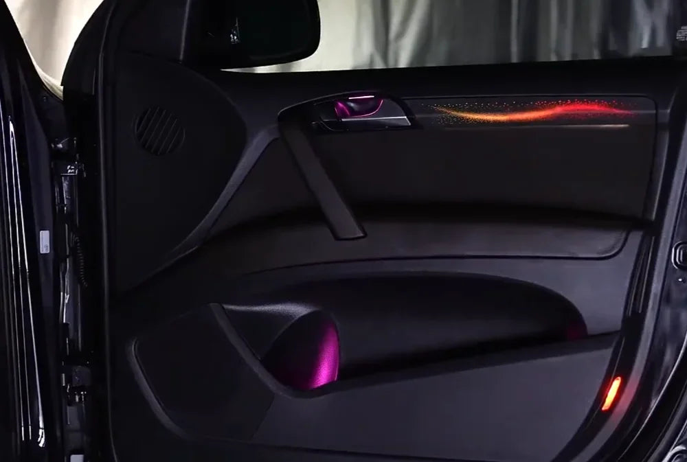 Ambient Lights OEM Size 18 Leds Galaxy Rainbow Kit For Audi Q7 2006-2015  LED Dashboard Door Panel Decoration Atmosphere Lamp