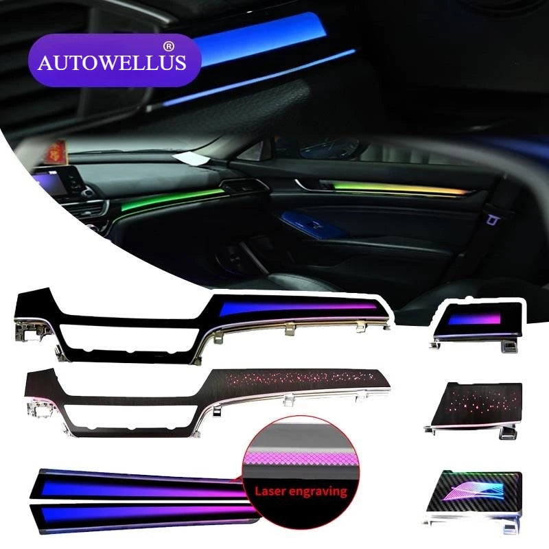 64 Color Dynamic Starry Car LED Ambient Light for Honda 10th Accord Star 2018-2022 Auto Interior Atmosphere Lighting