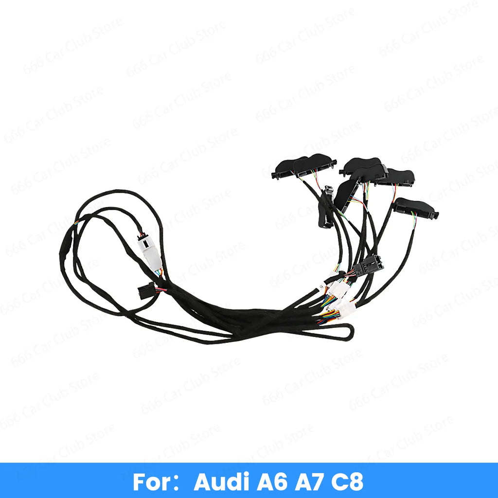 LED Cup Holder Light for Audi A6 C8 A7 A8 Q7 Q8 2019-2023 Interior Car Accessory Easy Install Ambient Lighting
