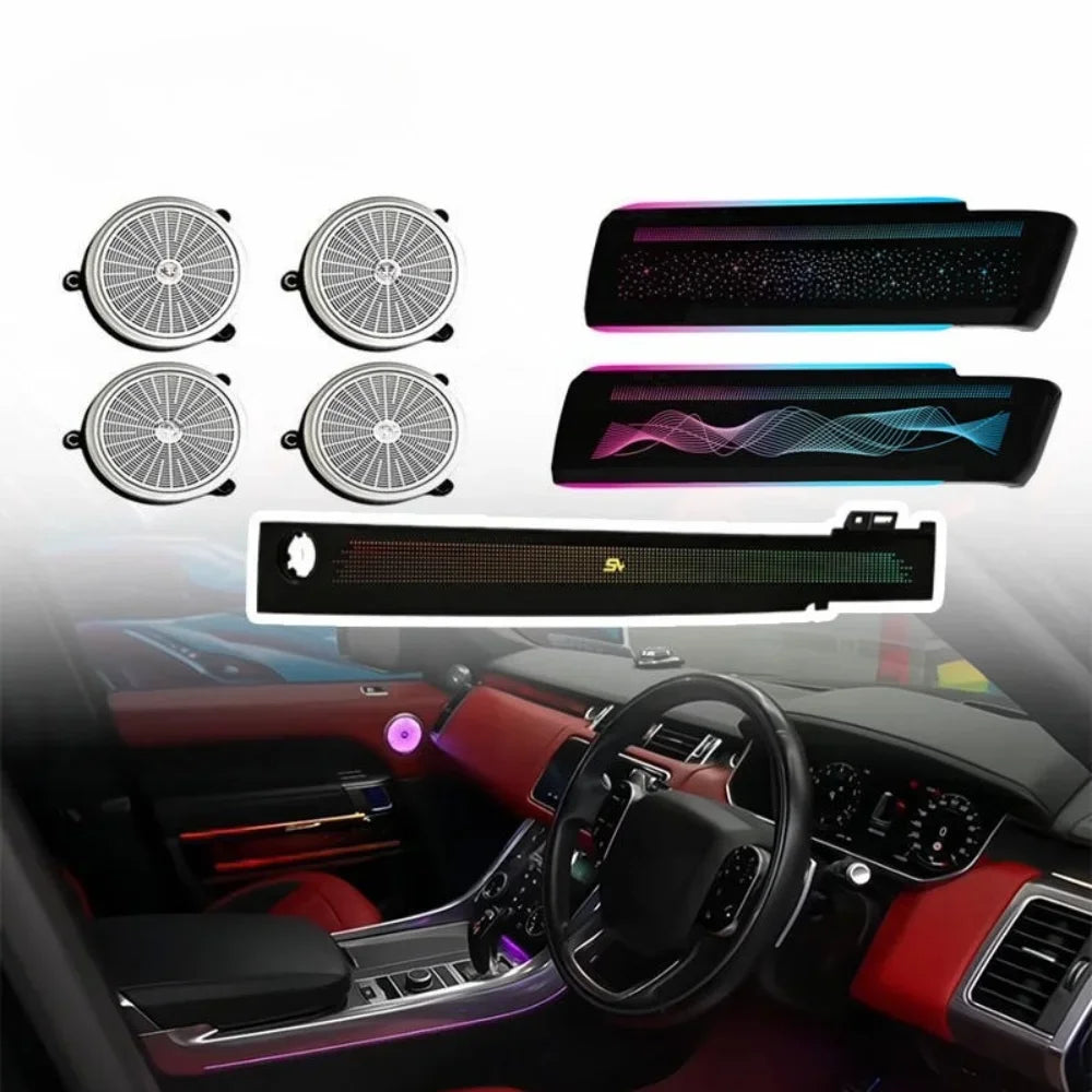 Upgrade Car Interior Ambient Lighting for Land Rover Range Rover Sport 2014-2022 LHD/RHD 64-color LED Symphony Ambient Light