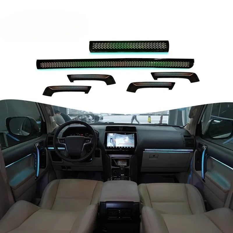 Car Interior Upgrade LED Lights For Toyota Prado 2011-2021 Dragon Scale Style Symphony Atmosphere Light Kit Wholesale