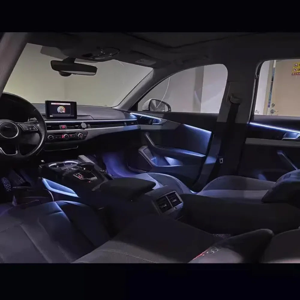 Car LED Ambient Lighting For Audi A5/A4L 2017-2025 Models Interior 64-color Symphony Ambient Light Decorative Accessories