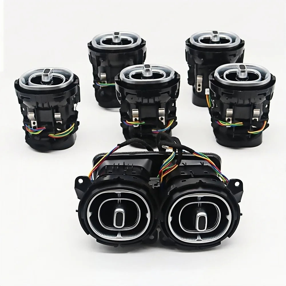 64 Colors For Mercedes Benz C-Class W206 Led Turbine Nozzle Ambient Light Air Vent Lamp New Outlet Turbo Interior Air Vent