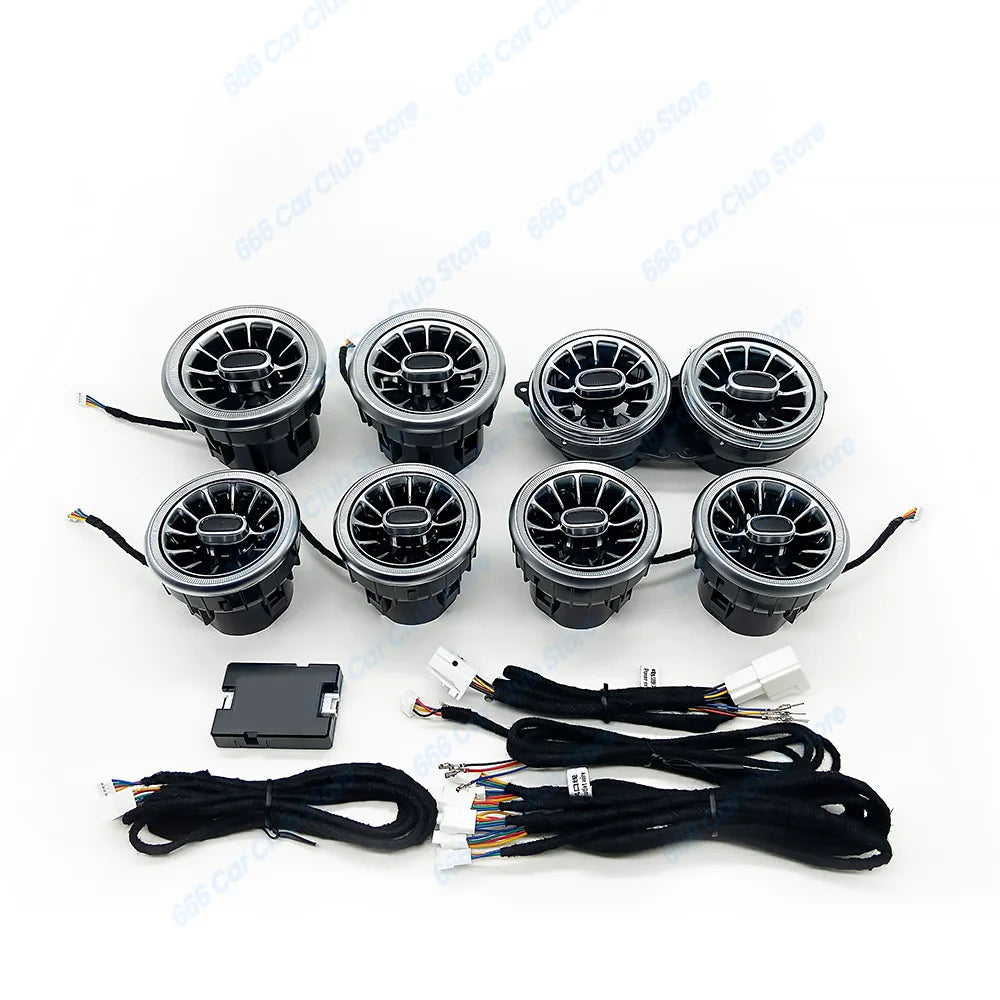 7/64 Colour Air Outlet For Mercedes Benz S-COUPE W217 C217 LED Turbine Outlet Nozzle Dashboard Vents Lnterior decorative lights