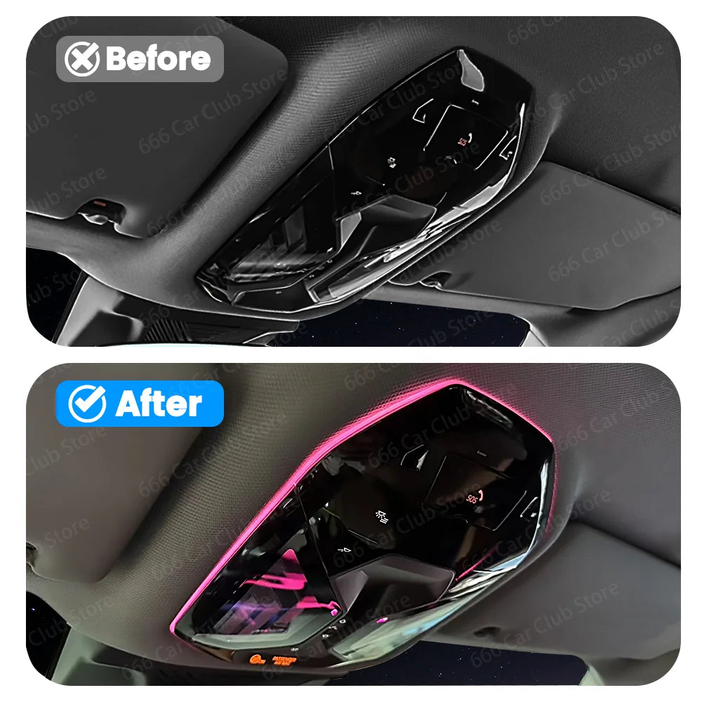 11 Color Ceiling Reading Ambient Light For BMW New 5 Series G60 i5 LED Ambient Light Automotive Interior Supplies