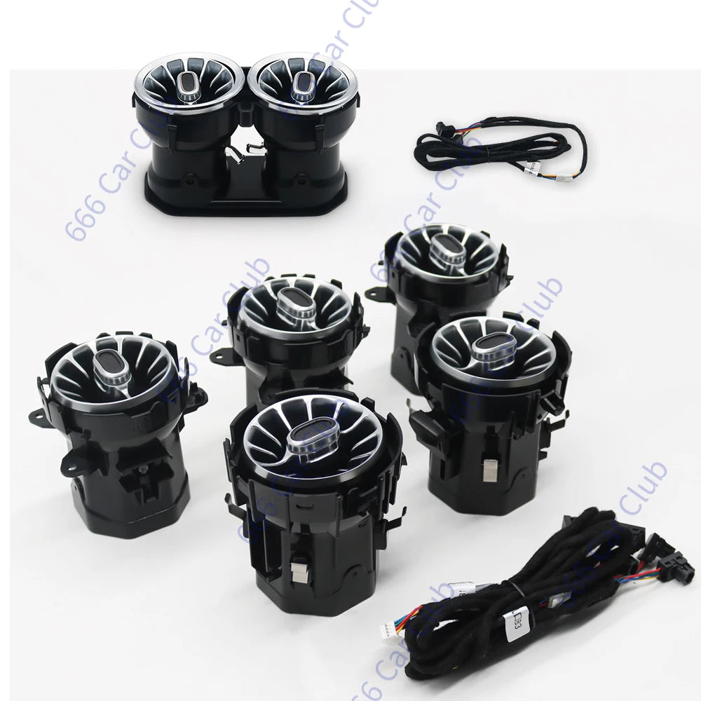 64 Colours Ambient Light For Mercedes Benz W177 W118 W247 A/B/CLA/GLA/GLB Class RGB LED Air Vents Car Door Seats Decorative Lamp