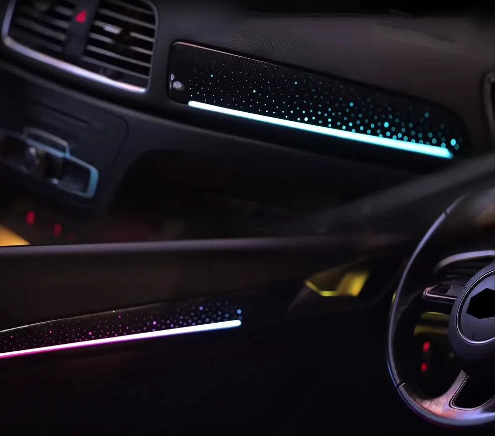 Car Interior LED Light Kit For Audi Q3 2013-2018 Models Symphony 64-color Colorful Ambient Light Trim Accessories