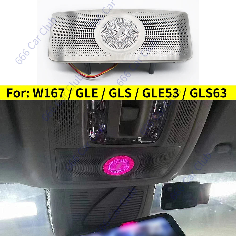 64 Colour LED Air Vents For Mercedes Benz W167 GLE GLS GLE53 GLS63 Indoor Ambient Light RGB Turbine Nozzle Decorative Lamp Refit