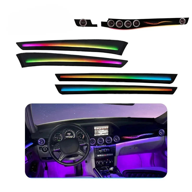 Upgrade 64-Color APP Control Atmosphere Light For Mercedes Benz E-Class W212 Car Interior Auto Lighting