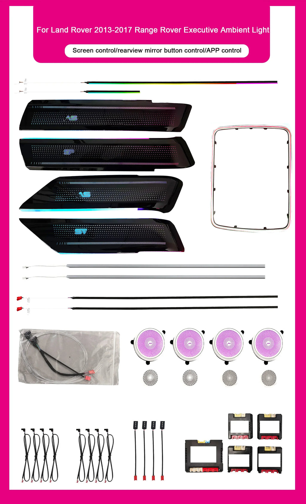 64-color Ambient LED Light For Land Rover Range Rover Sport 2014-2022 Models Symphony Starry Sky Atmosphere Light