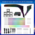 Auto Interior 1:1 Door Mold Panel Starry Star LED Ambient Lighting With Footlight Lamp Atmosphere For Toyota Alphard 20 Series