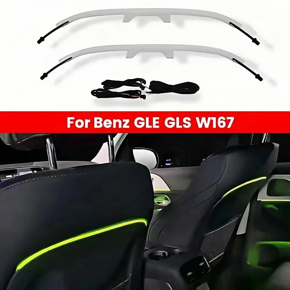 64 Colour LED Roof Ambient Light for Mercedes Benz  GLE GLS W167 GLE53 GLS63 2020-2025 Car Roof Panoramic Skylight Ambient Refit