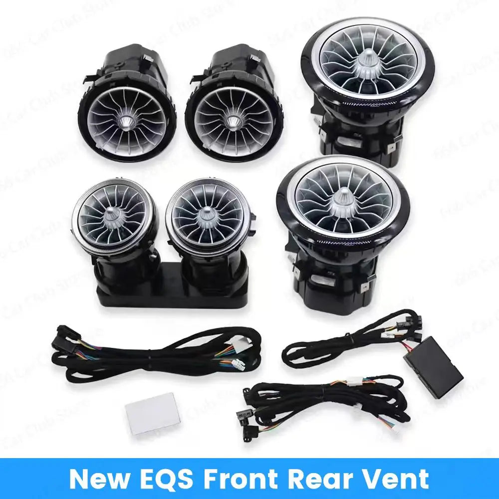 New 3/64 Color EQS LED Air Vents for Mercedes Benz W205 GLC X253 W213 W464 W117 W176 X156 W206 W167 Interior Lighting Upgrade