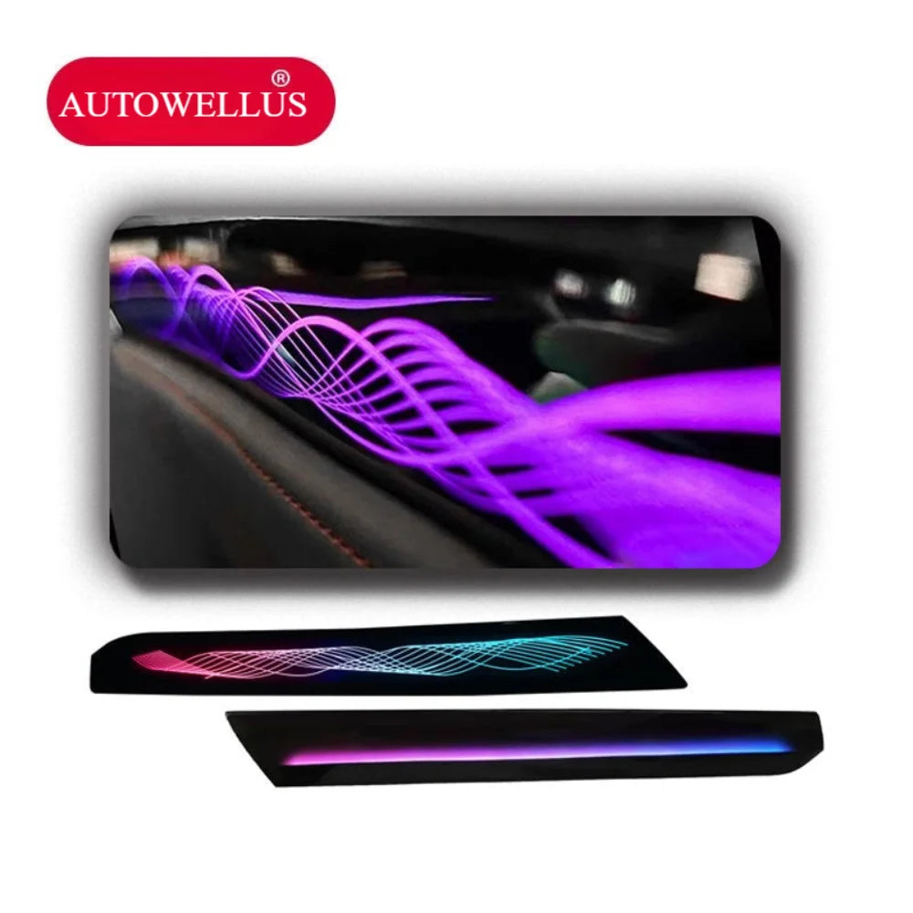Upgraded 64 Ambient Light Car Interior Dynamic LED Symphony Atmospheric Light Kit for Lexus RX 2016-2022 Models