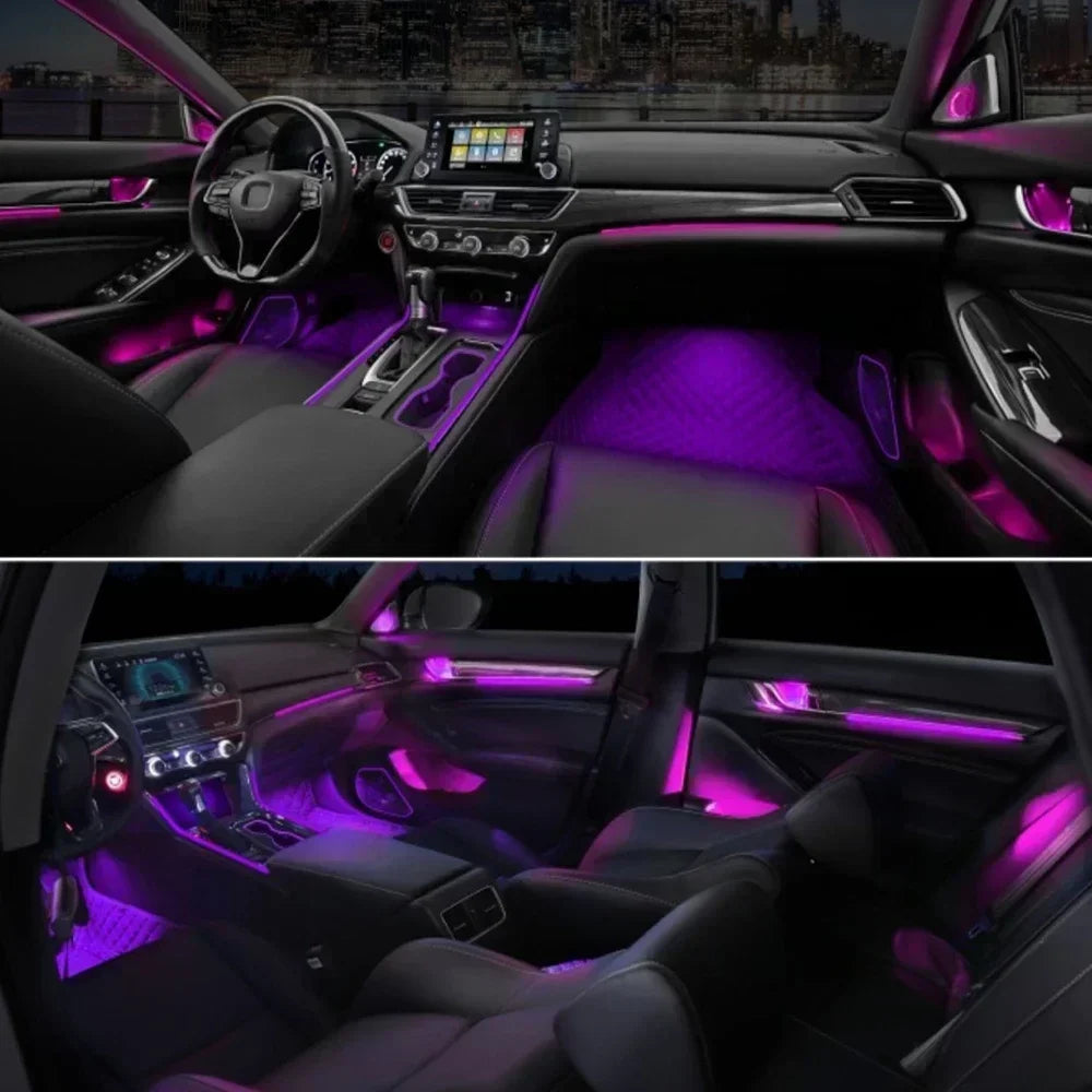 Auto AccessariesCar Led Light Atmosphere Light Strip Dynamic Mold Lamp Interior Ambient Lighting For Honda Accord 2018+Tweeter M