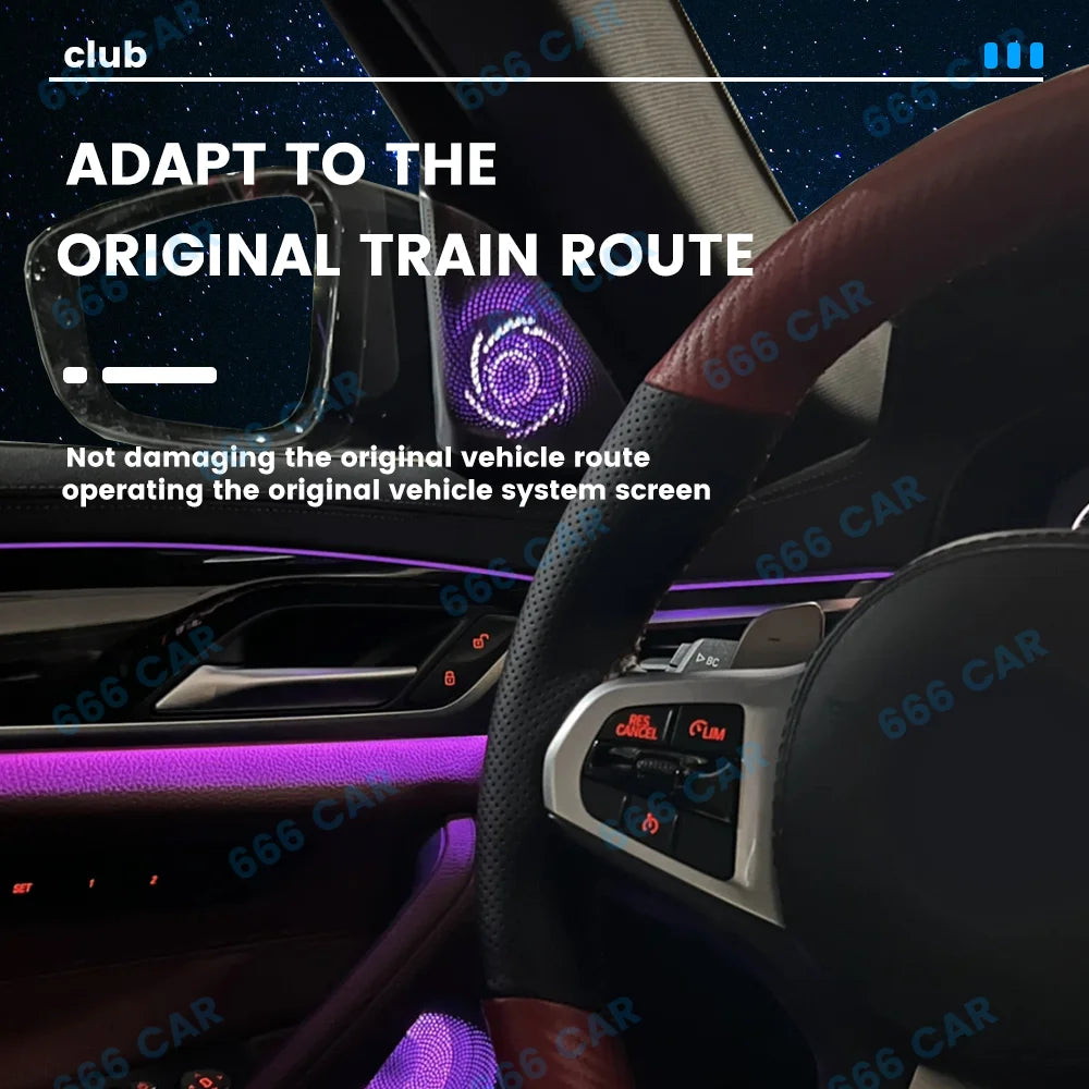 LED Speaker Cover Lamp For BMW G30 New 5 Series 11 Colour Car RGB Tweeter Midrange HiFi Music Stereo Horn Ambient Light Decorate