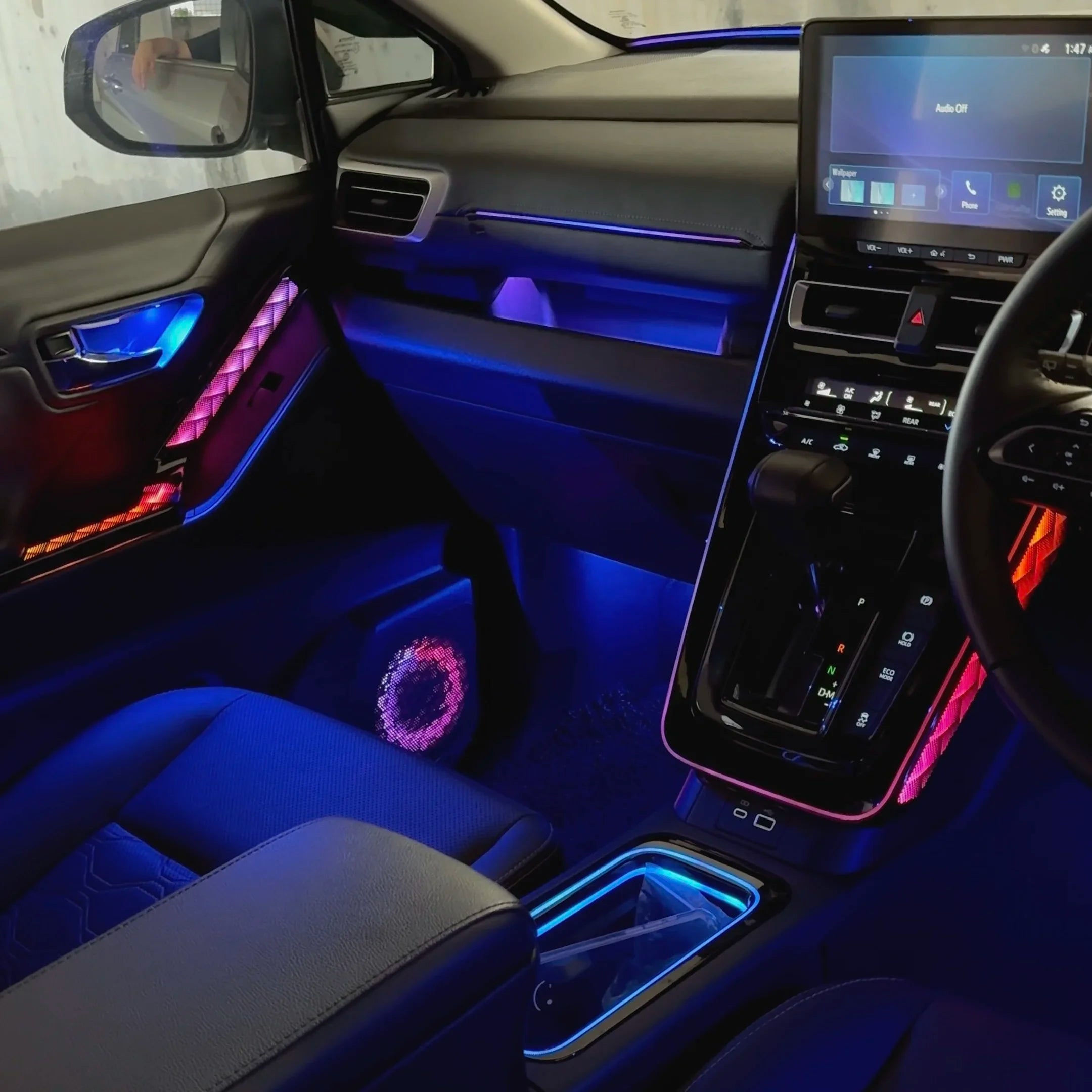 Car RHD Interior For Toyota Innova Hycross 2022-2025 Ambient Light 12V 3-5W Full Vehicle Environmental Lighting System