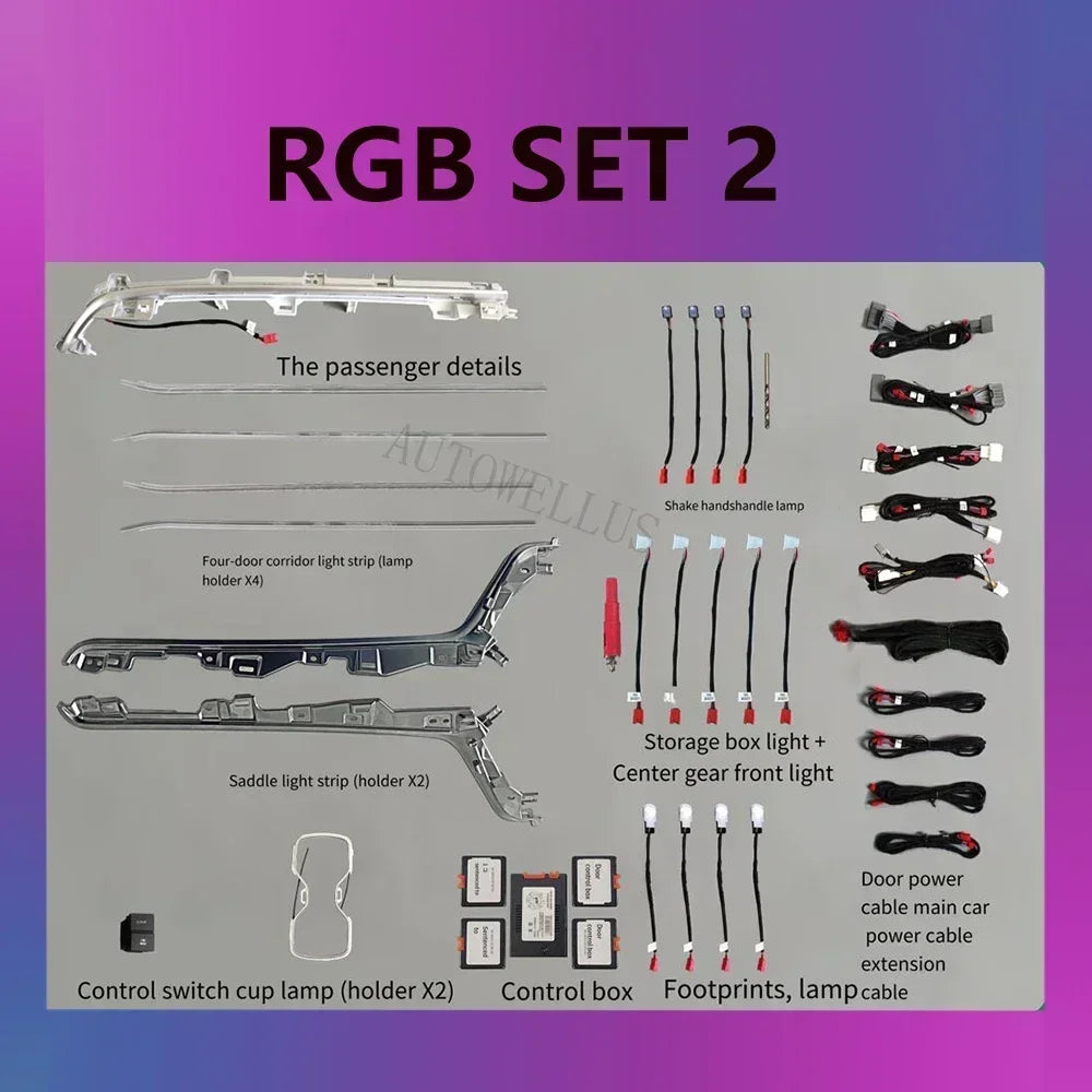 Auto AccessariesCar Led Light Atmosphere Light Strip Dynamic Mold Lamp Interior Ambient Lighting For Honda Accord 2018+Tweeter M