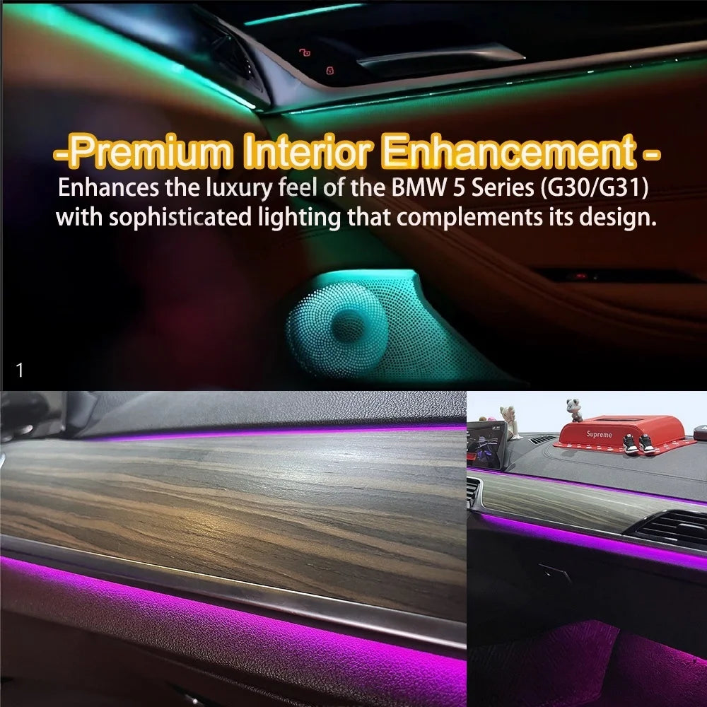 11 Colors OEM Design Ambient Light for BMW 5 Series G30 G31, G30 Interior Lighting Upgrade