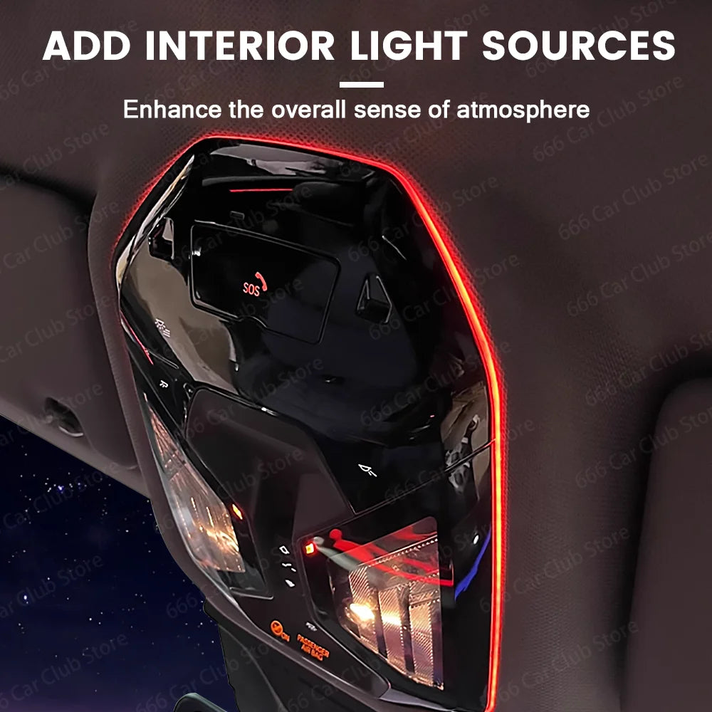 11 Color Ceiling Reading Ambient Light For BMW New 5 Series G60 i5 LED Ambient Light Automotive Interior Supplies