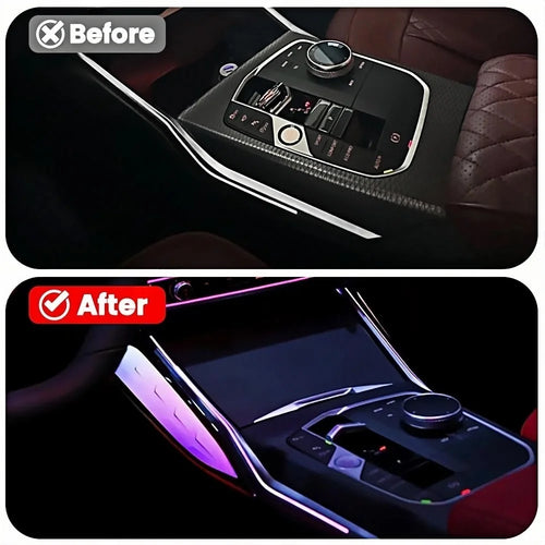 11 Colors LED Crystal Center Ambient Lighting For BMW 3 4 Series i3 G20 G22 G26 G80 G82 Console Saddle Atmosphere Light Interior