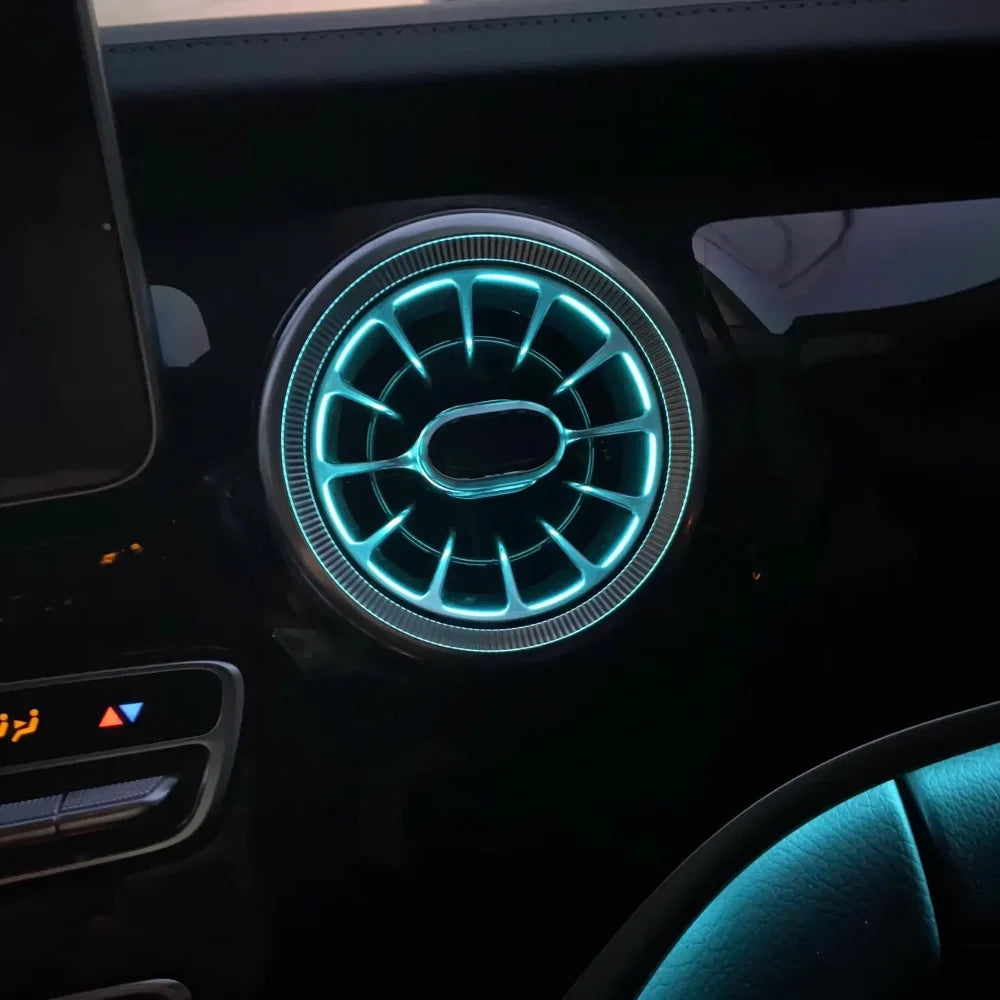 Auto LED Ambient Lighting For Mercedes-Benz V Class V260 W447 2016-2022 Interior 64-color Dynamic Symphony Air Vents Kit