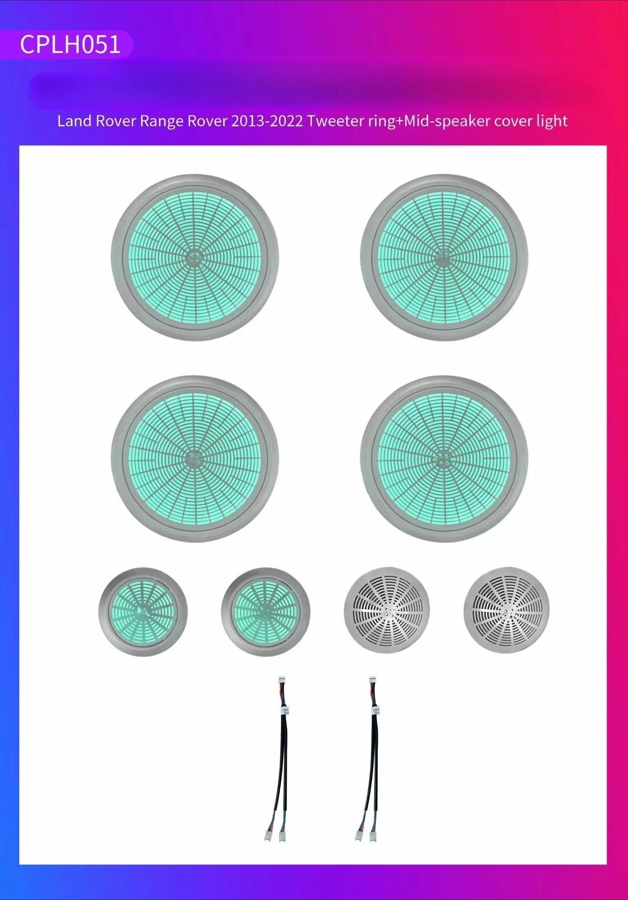 Car 64 Colors Ambient Light LED Lighting System For Land Rover Range Rover Vogue L405 Autobiography 2013-2022 Accessories