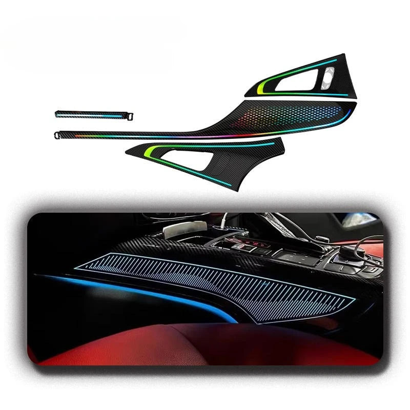 64 Color Car Ambient Light for Audi A6 C7 S6 RS6 2012-2018 Car LED Light Accessories Symphony Saddle Light for Car Upgrade