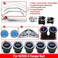 64 Colors Led For Mercedes-Benz C GLC W205 X253 Coupe For AMG C43 C63 MB Led Door Dashboard Lamp Air Vent Nozzle Ambient Light