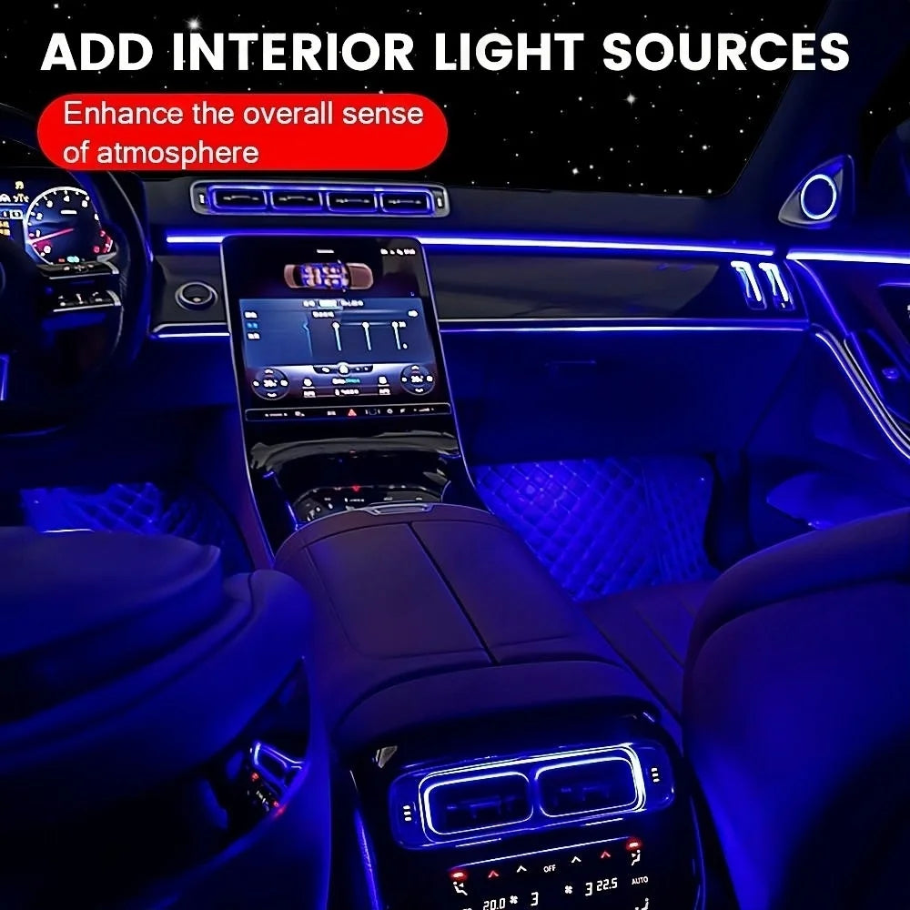64 Colors Vent Ambient Light For Mercedes Benz S-Class W223 Air Vents LED Outlet Panel Cover Instrument Cover Car Accessories