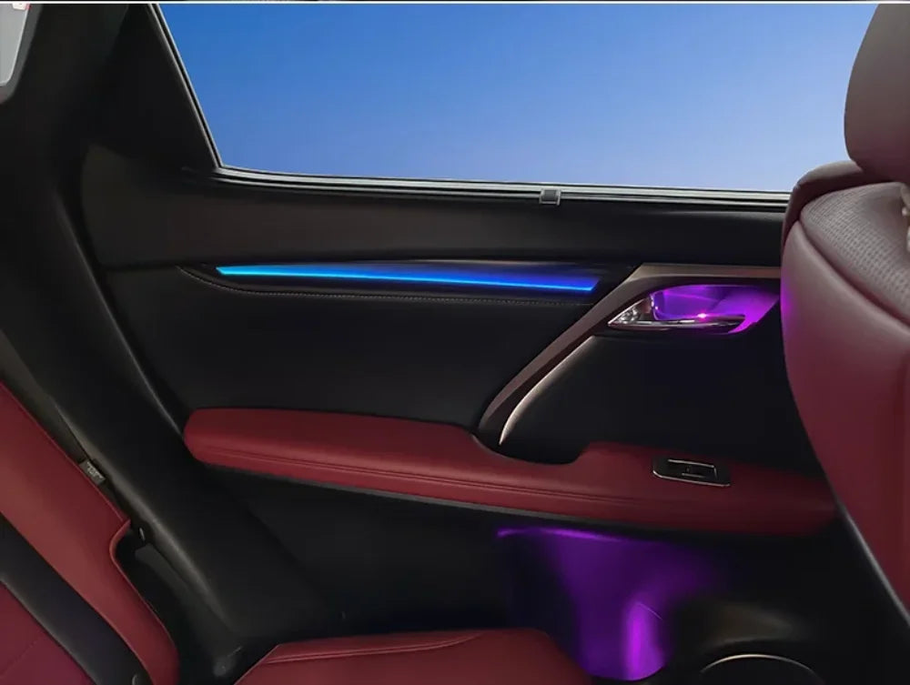 Upgraded 64 Color Car LED Ambient Light for Lexus RX 2016-2022 Dynamic Symphony Interior Light Kit Auto Interior Lighting