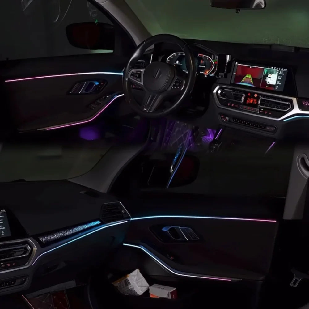 64-Color Dynamic Starry Car Ambient Light for BMW 3 Series G20 2020-2022 LHD/RHD LED Interior Atmosphere Lighting Systems