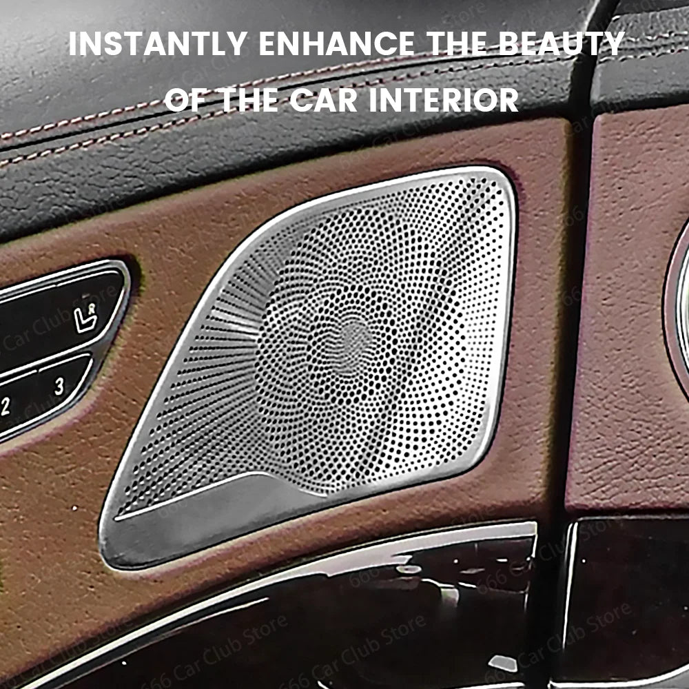 Mercedes Benz S Class W222 2014-19 No Light Door Audio Speaker Panel Trim Cover Car Part Accessory
