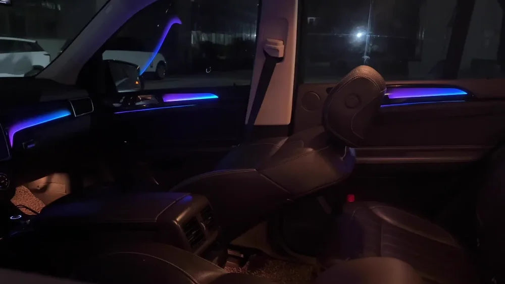 Auto Interior Lighting For Mercedes-Benz X166 ML/GL/GLE/GLS Dynamic 64-color LED Symphony Rainbow Ambient Light Accessories