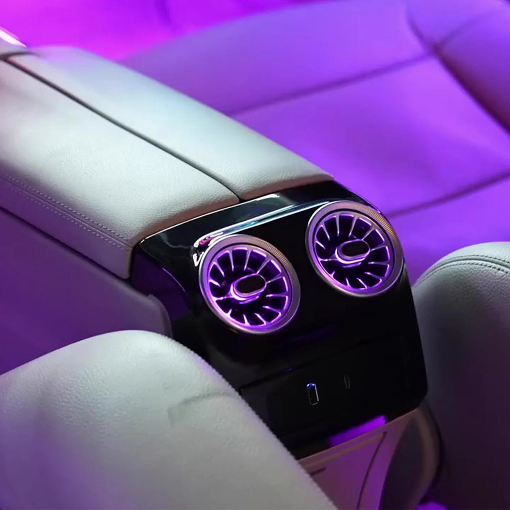 Car W212 64 Colors Ambient Lighting Kit For Mercedes Benz E-Class 2010 - 2015 Interior LED Air Vent Light Accessories