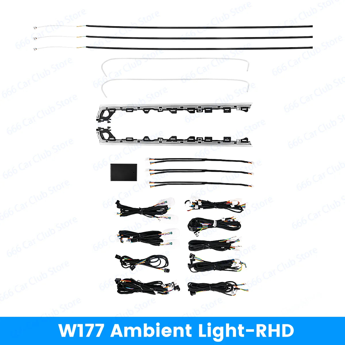 64 Colors For Mercedes-Benz A-Class RHD W177 A Class LED Atmosphere Lamp Outlet Advanced Ambient Light Right-Hand Drive
